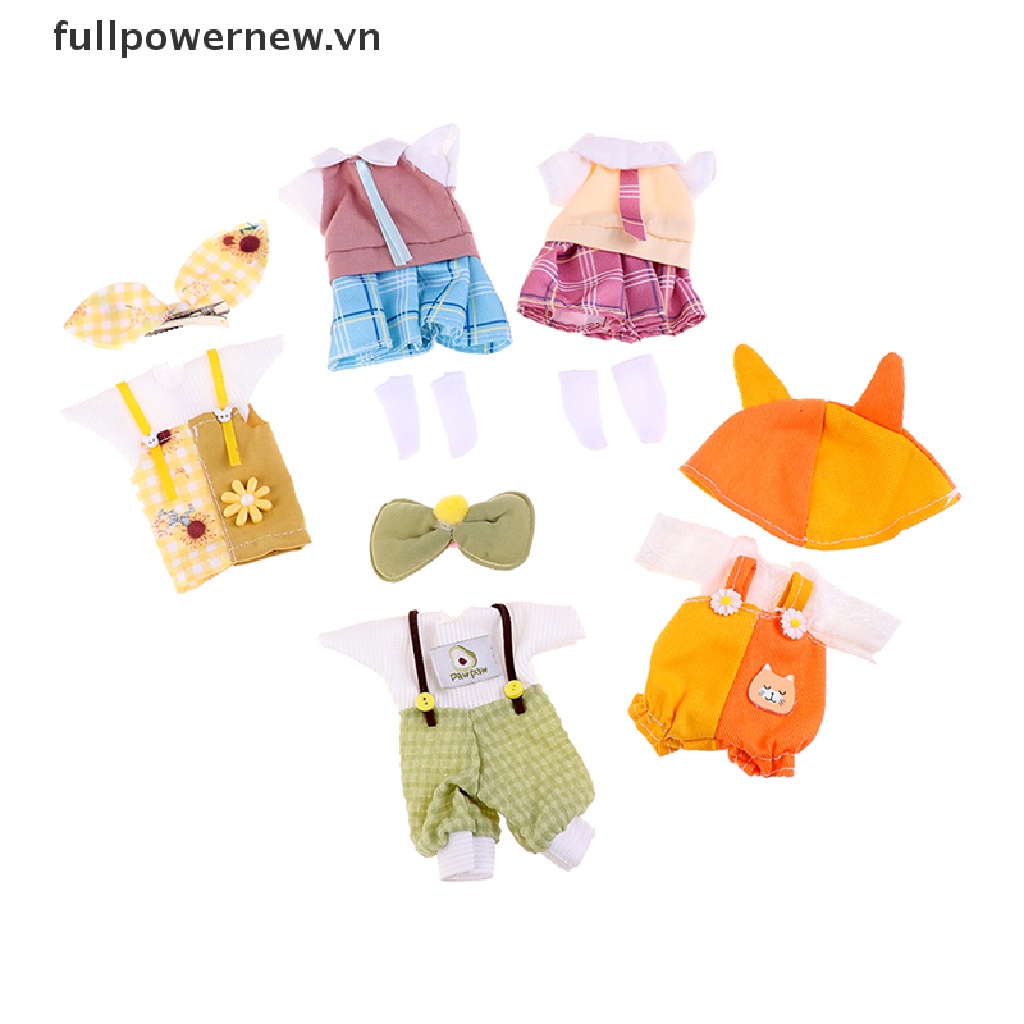 Bộ Quần Áo Thời Trang Dành Cho Búp Bê 16-17cm 1 / 8