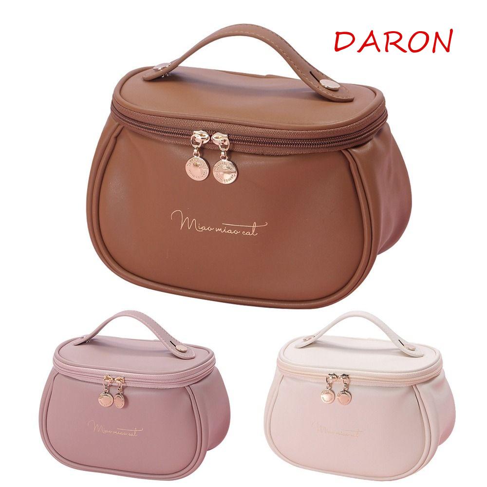 Túi Đựng Mỹ Phẩm Da PU Hình Vuông Cỡ Lớn Tiện Dụng