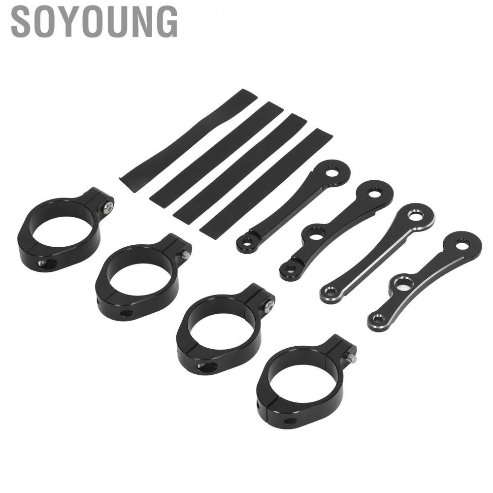 Soyoung Fork Headlight Clamp  Enhance Appearance Durable Mount Bracket Easy To Install Stable Aluminium for Motorcycle