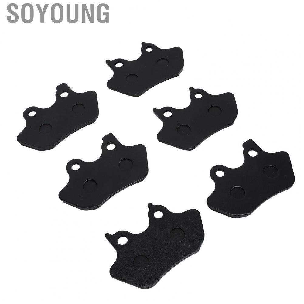 Soyoung Brake Pads  Abrasion Resistance Front Rear FA400 6pcs Metal for Fatboy Firefighter Anniversary