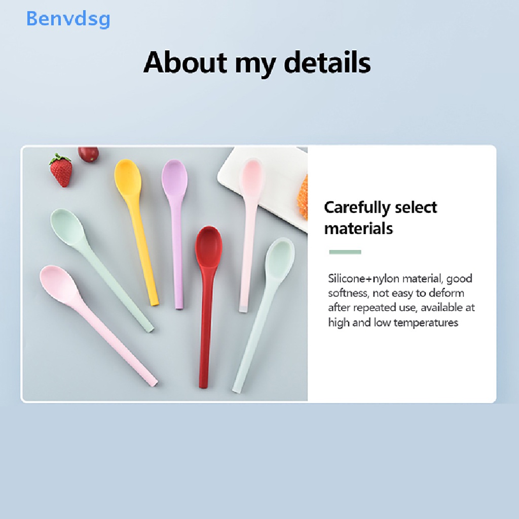 Muỗng Silicone Cán Dài Đa Năng Tiện Dụng Cho Nhà Bếp