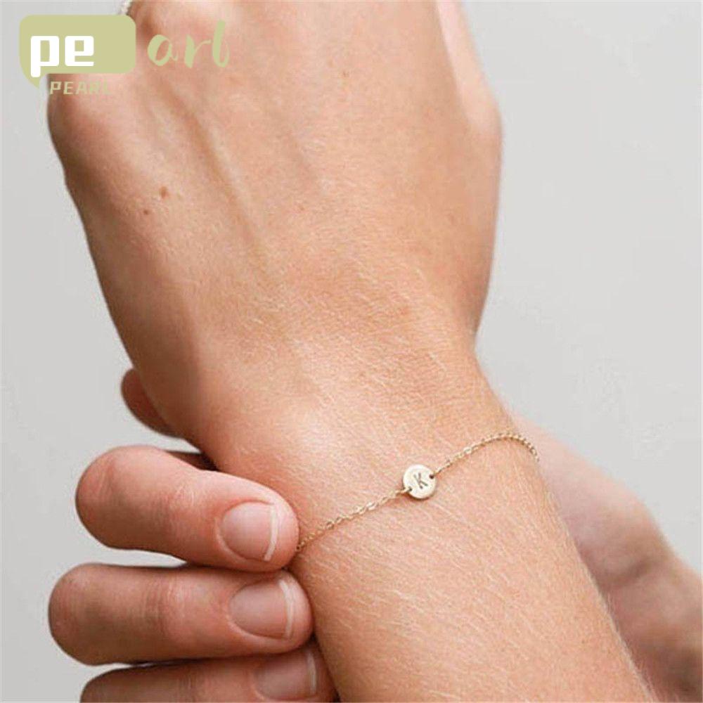 Vòng Tay Chuỗi Hạt Mặt 26 Chữ Cái|Vòng Đeo Tay Thiết Kế Đơn Giản Thời Trang Đi Biển