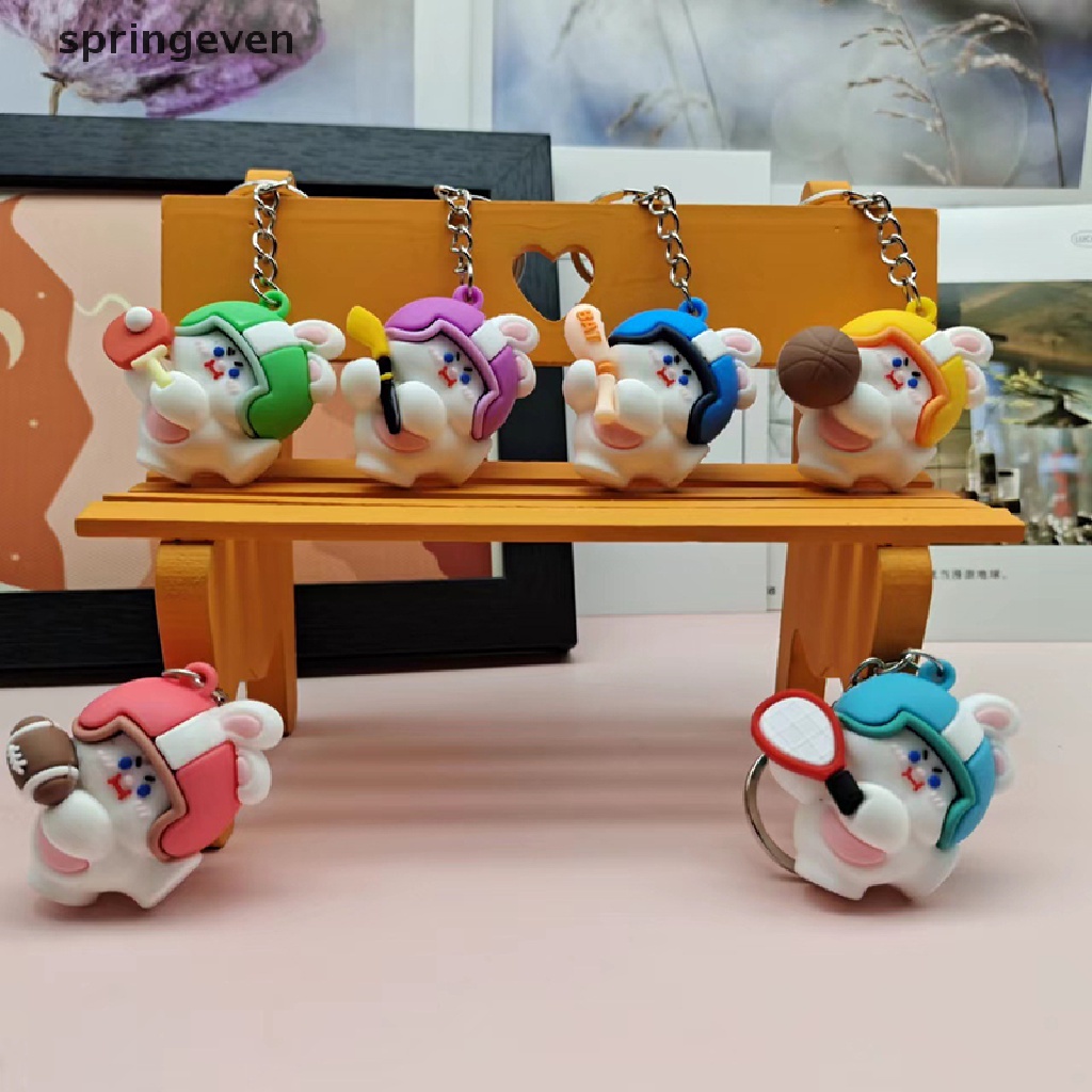 Móc Khóa Hình Thỏ Thể Thao Dễ Thương