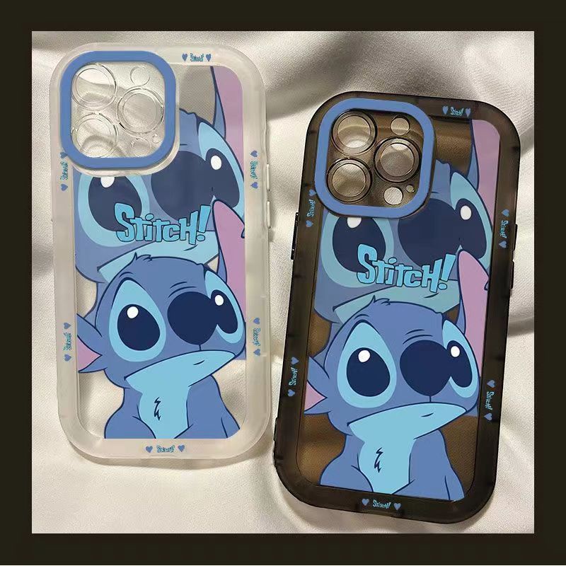 ✅Ốp Điện Thoại Trong Suốt Họa Tiết Stitch Dễ Thương Cho iPhone Xr 12 14713plus pro promax D0LB