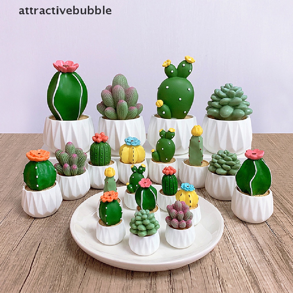 Set 1 / 4 Đồ trang trí Cây Xương Rồng Mini Trang Trí Tiểu Cảnh