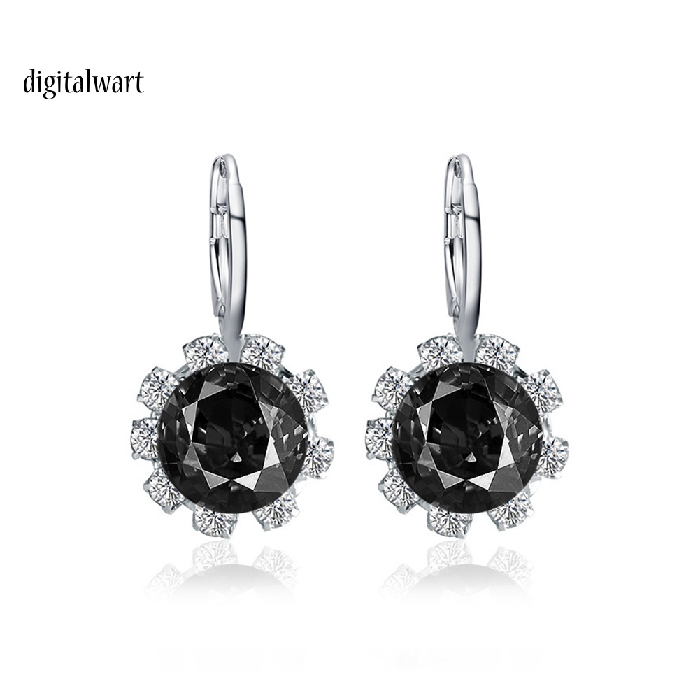 Kỹ Thuật Số| Đôi Bông Tai Hình Hoa Hướng Dương Đính Đá Thời Trang Cho Nữ