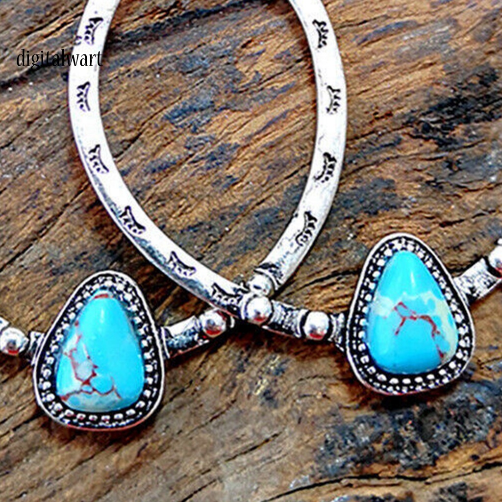 Kỹ Thuật Số| 1 Đôi Bông Tai Tròn Đính Đá Phong Cách Vintage Dành Cho Nữ