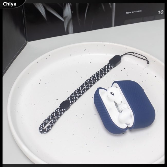 Vỏ Bảo Vệ Hộp Sạc Tai Nghe A Tripod Aripods Pro 2 Bằng Silicon Mềm Họa Tiết Lượn Sóng Màu Trơn Chống Bụi