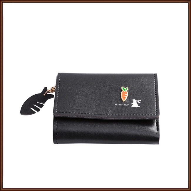 Ví Ngắn Gập Ba Đa Năng In Họa Tiết Động Vật Dễ Thương Thời Trang Cho Nữ