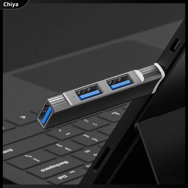 Bộ Chia 3 Cổng Usb 3.0 Bằng Hợp Kim Nhôm Nhỏ Gọn Tiện Dụng