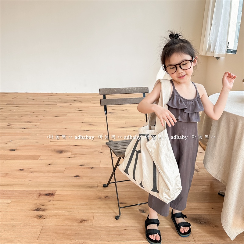 Hàng Mới Về Áo Liền Quần Hai Dây Mùa Hè Hàn Quốc Mới 2023 Cho Bé Gái 7 Tuổi