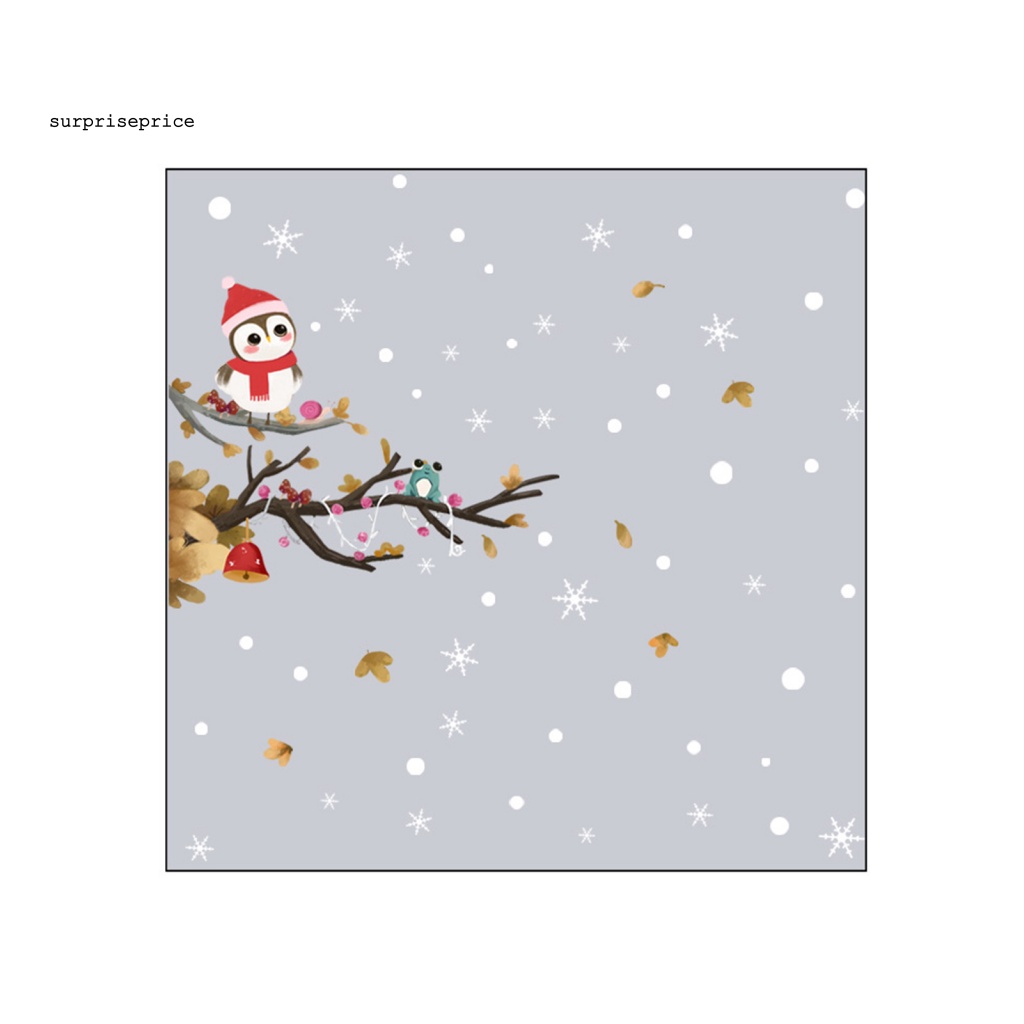 1 Bộ Sticker PVC Dán Tường Tự Dính Họa Tiết Giáng Sinh Trang Trí Nhà Cửa