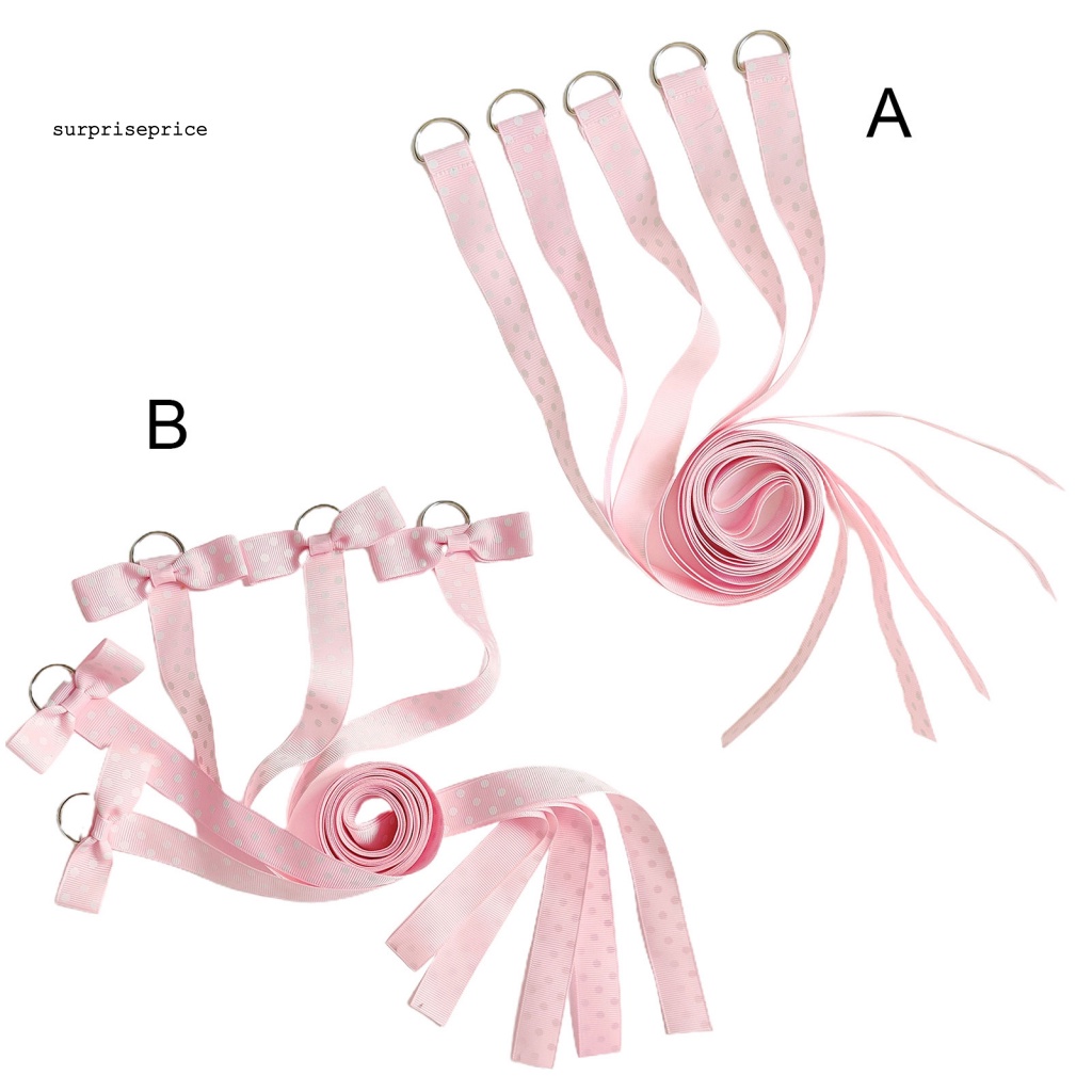 Set 5 Giá Đỡ Nơ Cài Tóc Nhiều Màu Sắc Dùng Tại Nhà