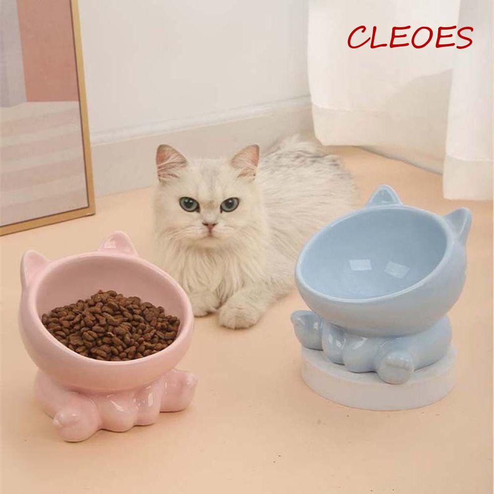 Tô Sứ Đựng Thức Ăn / Nước Uống Hình Tai Mèo Cho Thú Cưng