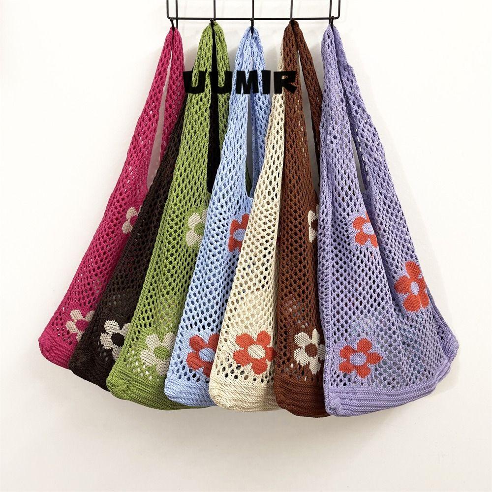 UUMIR Túi Xách Đan Len Sức Chứa Lớn Thời Trang Mùa Hè Cho Nữ