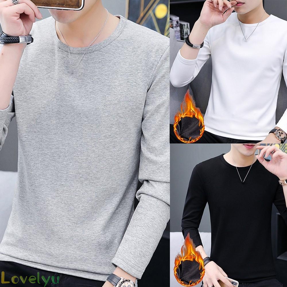 ⭐2023 ⭐Men T-Shirt Autumn Indoor Men Mens M~2XL Plus T-shirt Thick Tops Durable