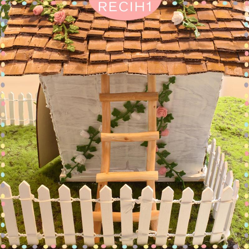 Thang Gỗ Mini Tỉ Lệ 1: 12 Dùng Trang Trí Sân Vườn 1 / 12