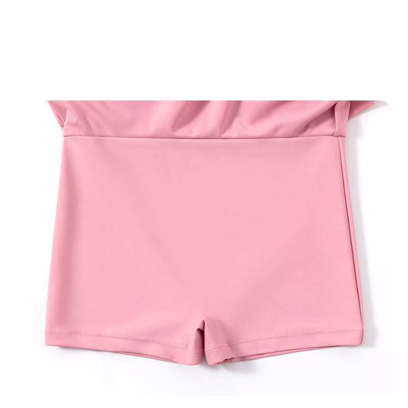 Đồ bơi bé gái, chân váy liền thân tay ngắn, chất vải co giãn, kiểu dáng thể thao phù hợp cho bé từ 22kg – 50kg