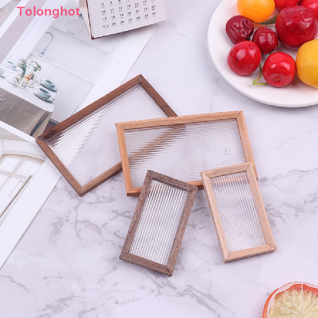 1 Mô Hình Khay Trưng Bày Đồ Nội Thất mini Bằng acrylic Cho Nhà Búp Bê