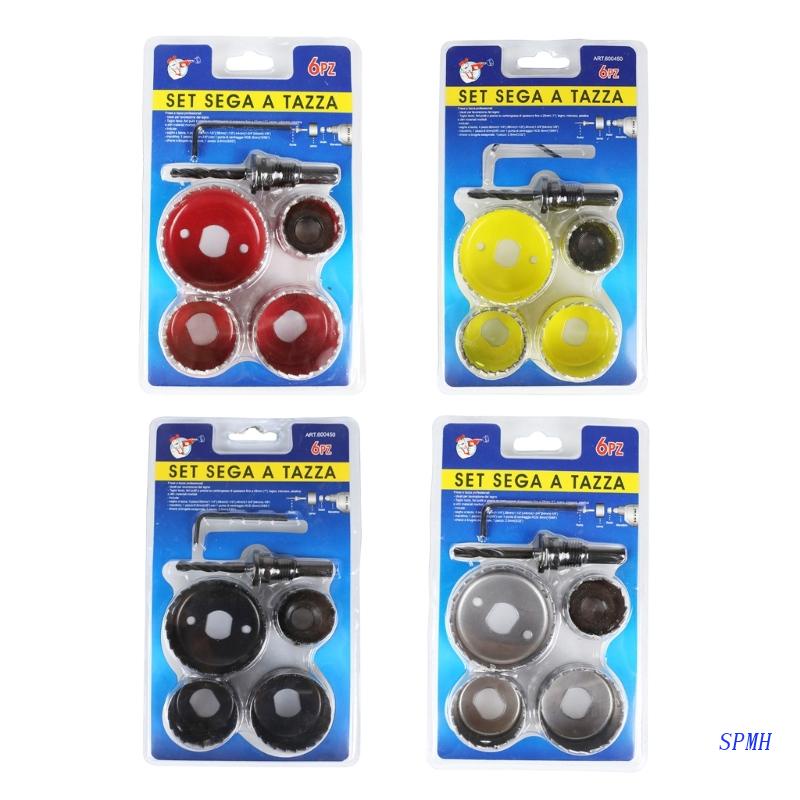 Set 6 Mũi Khoan Lỗ 32mm 38mm 44mm 54mm M42