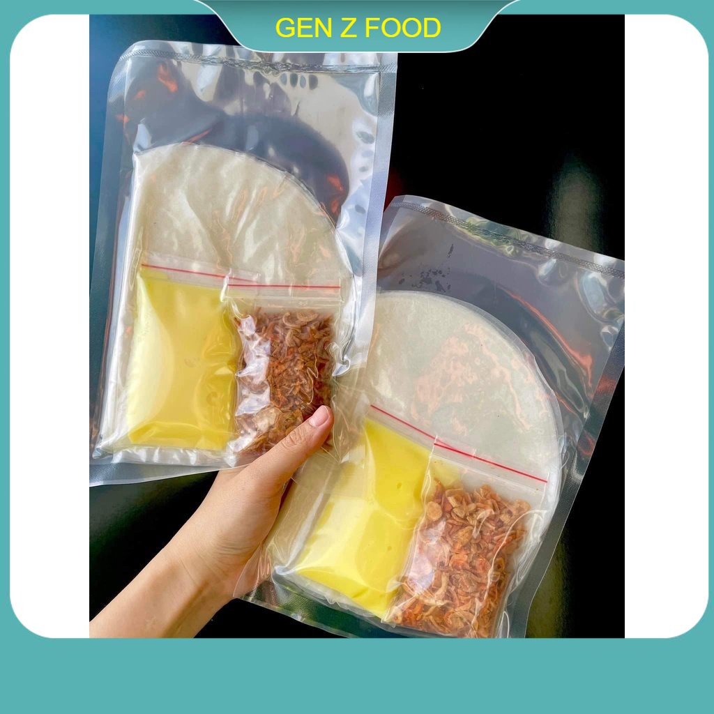 COMBO BÁNH TRÁNG PHƠI SƯƠNG MUỐI TÉP HÀNH PHI + BƠ TÚI ZIP - Gen Z Food