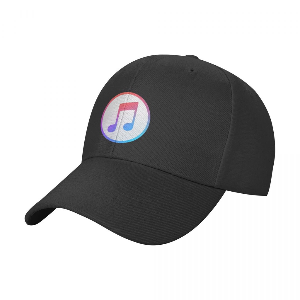 ITunes Logo Màu Trơn Cong Vành Mũ Bóng Chày Mũ Cong Vành Mũ Nam Nữ Cùng Phong Cách Thể Thao Ngoài Tr