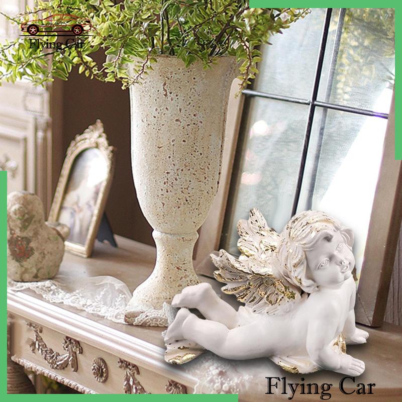 [Lzdjfmy2] Tượng Thiên Thần Bằng Nhựa Resin Điêu Khắc Thủ Công Trang Trí Phòng Khách Phòng Ngủ Sân