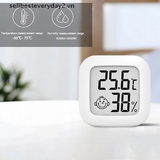 Nhiệt kế điện tử mini màn hình lcd kỹ thuật số đo độ ẩm / nhiệt độ trong nhà