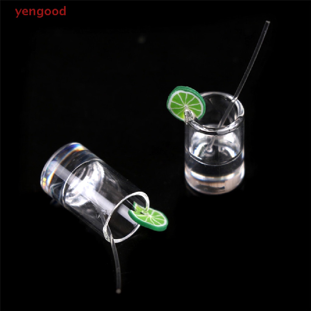 Set 2 Ly Nước Chanh Mini Tỉ Lệ 1: 12 Trang Trí Nhà Búp Bê