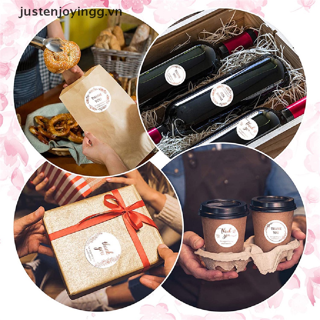 / / Nhãn Dán Trang Trí Thiệp Mời Đám Cưới In Chữ Thank You