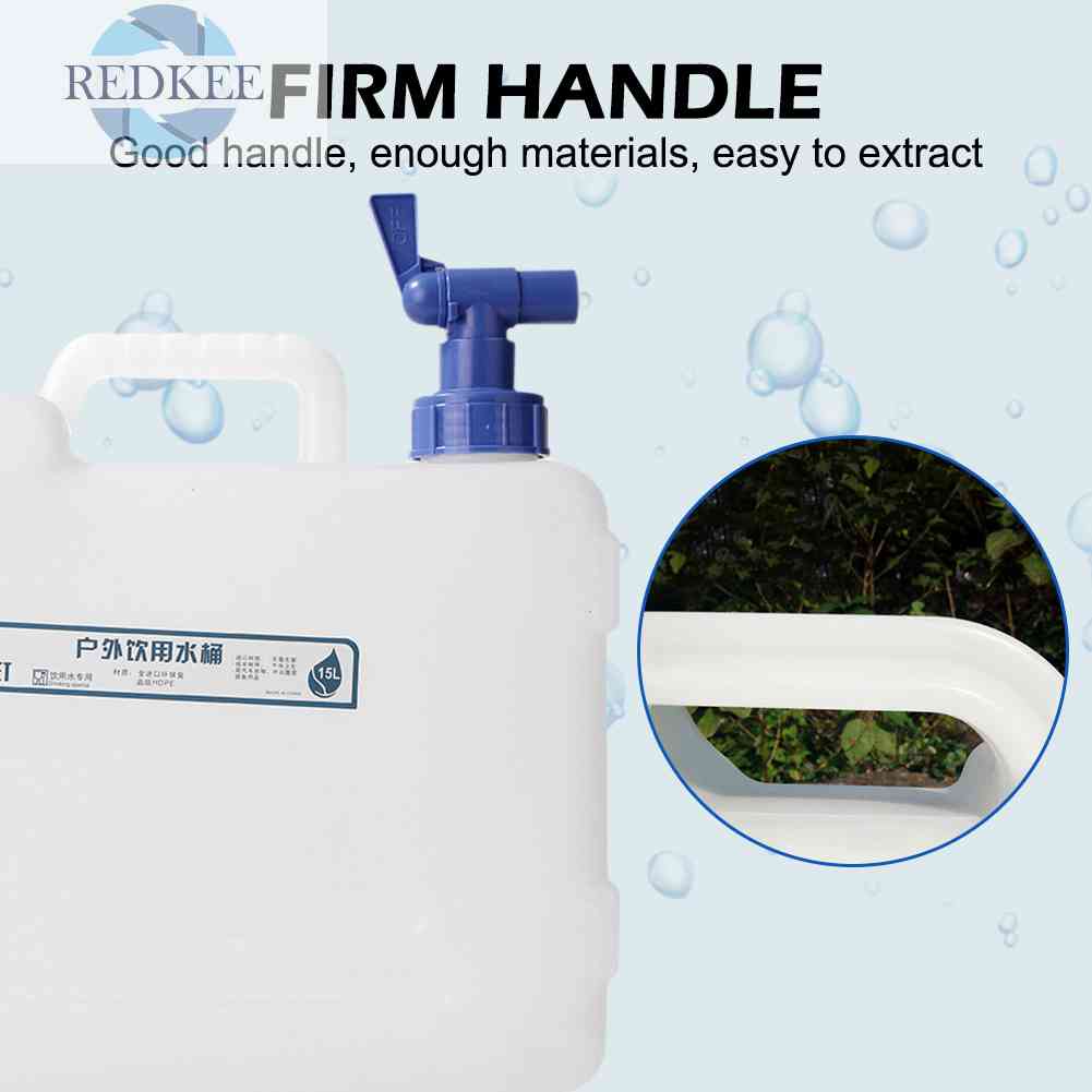 Bình Đựng Nước 15L Kèm Vòi Tiện Dụng Cho Hoạt Động Ngoài Trời Kèm 2 Tay Cầm