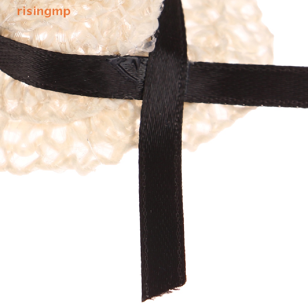 Mũ Rơm Đan Thắt Nơ Dễ Thương Trang Trí Nhà Búp Bê