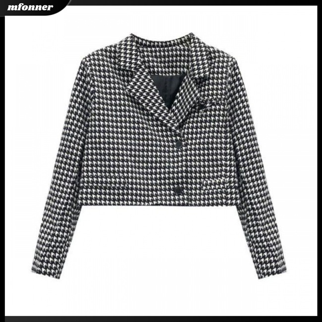 Áo Khoác Nữ Dài Tay Cổ Bẻ Thời Trang Hàn