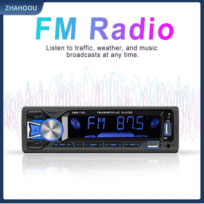 ☃Phụ Kiện Trang Trí Nhà Cửa Độc Đáo Sáng Tạo☃ Máy Nghe Nhạc Mp3 Bluetooth Không Dây Có Radio / Thẻ tf / Giao Diện usb Cho Xe Hơi