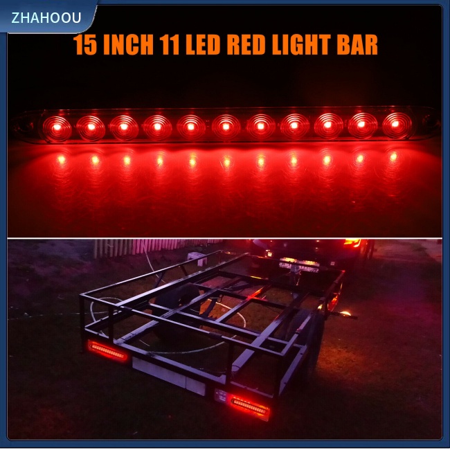 ☃Nhà Cửa☃ Bộ 2 Thanh Đèn Led 15-inch 11 Bóng Ip65 Chống Thấm Nước Cho Xe Tải
