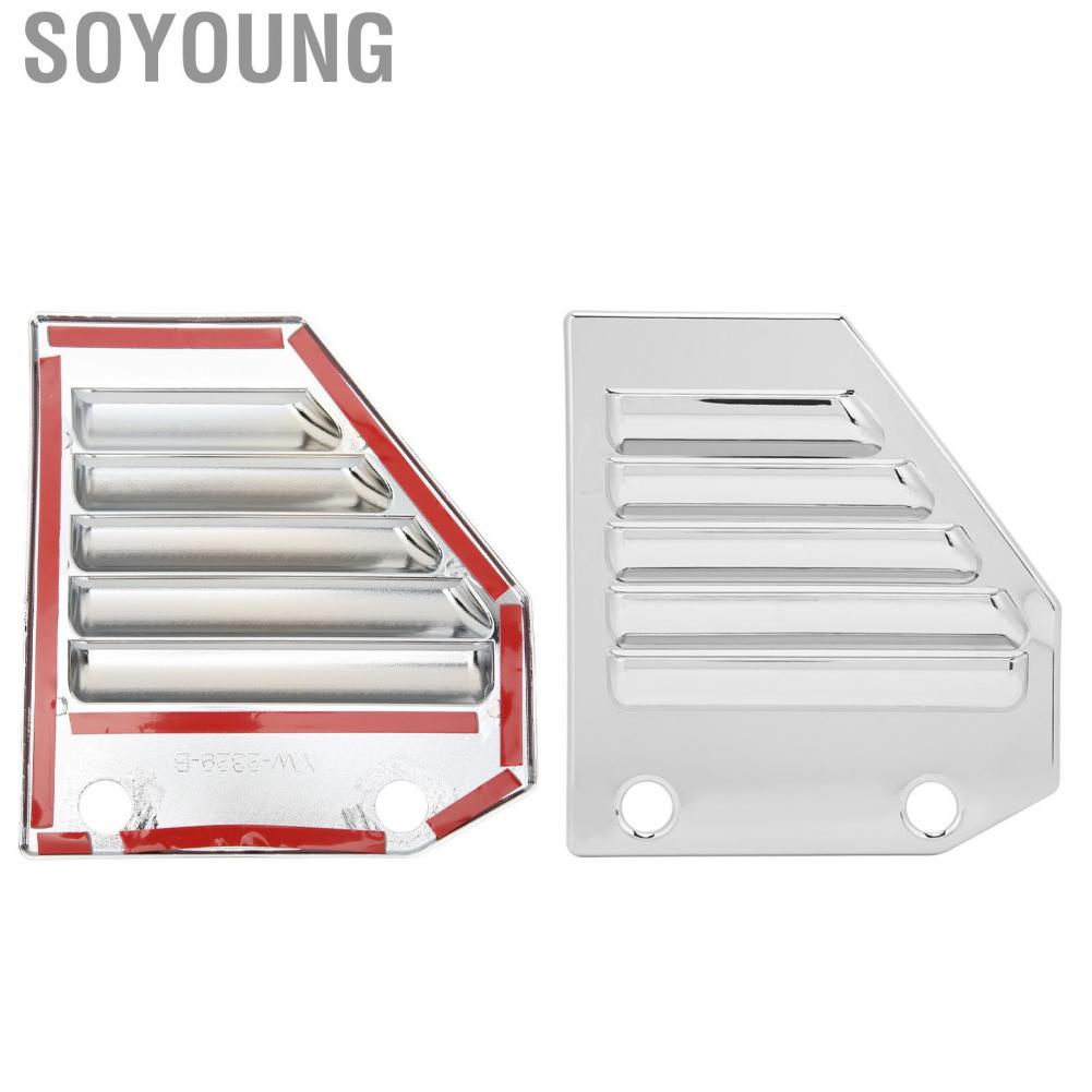 Soyoung Vent Fender Intake Grille  Car Exterior Hood Glossy Surface Sturdy Construction Wear Resistant for Vehicle