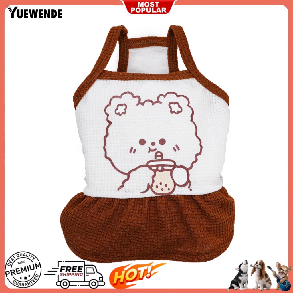 Đầm Không Tay Mềm Mại Thời Trang Mùa Hè Cho Thú Cưng