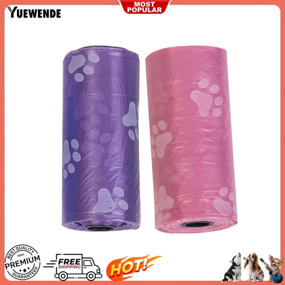 Set 2 / 30 Túi Đựng Chất Thải Hình Dấu Chân Cún Tiện Dụng