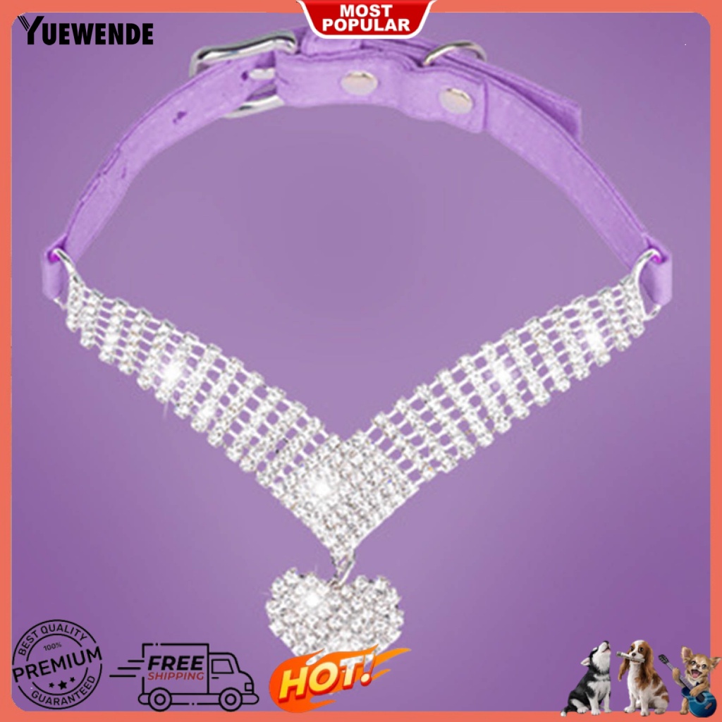 Vòng Cổ YE.B Đính Đá Thời Trang Mùa Xuân Xinh Xắn Cho Thú Cưng