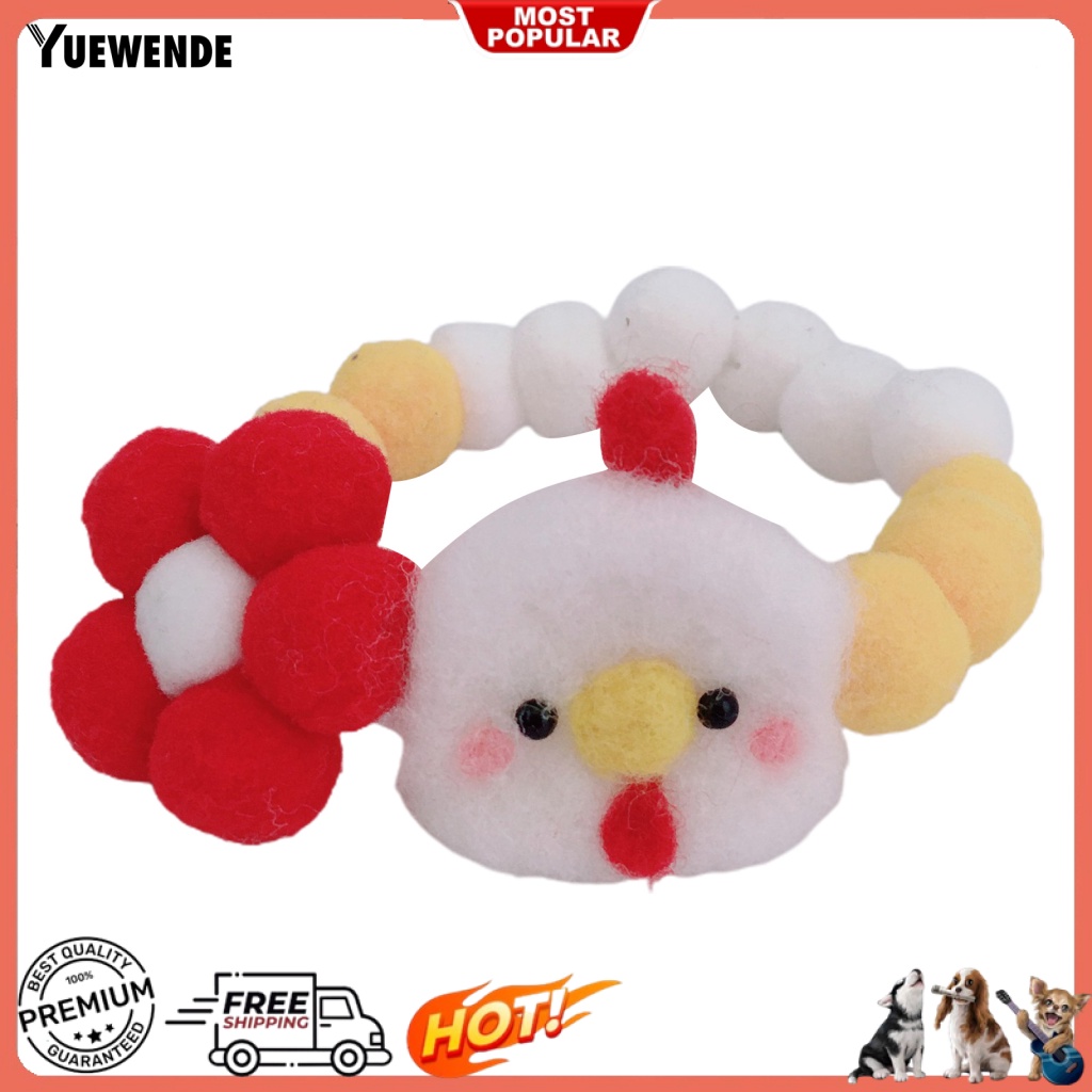 Vòng Cổ Gắn Quả Bông Mềm 3 Kích Cỡ Cho Thú Cưng