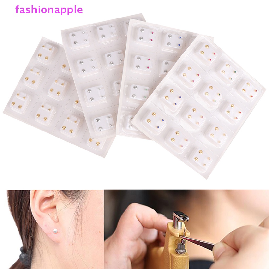 Set 24 Khuyên Tai Thép Không Gỉ Cá Tính Cho Nữ
