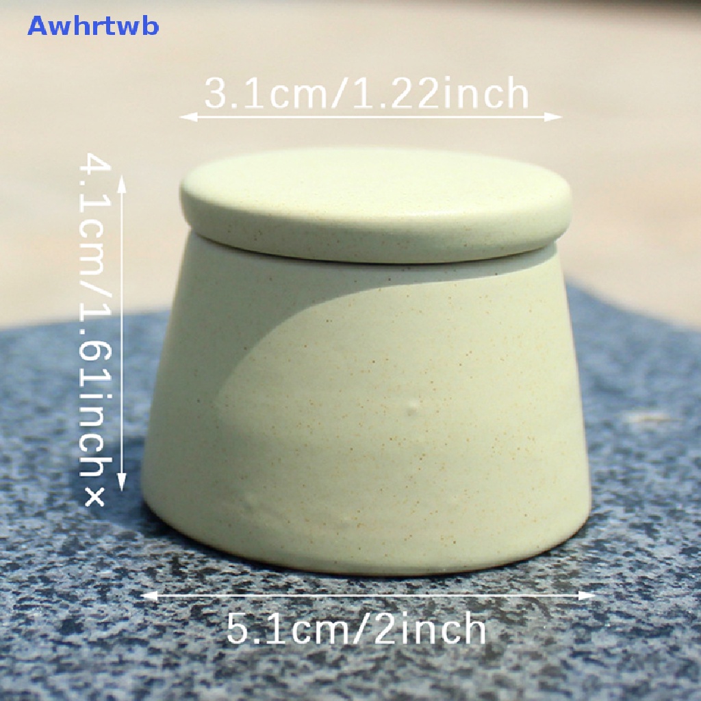 Cốc Sứ Dày Đựng Dung Dịch Tẩy Sơn Móng Tay Có Nắp Đậy Mới