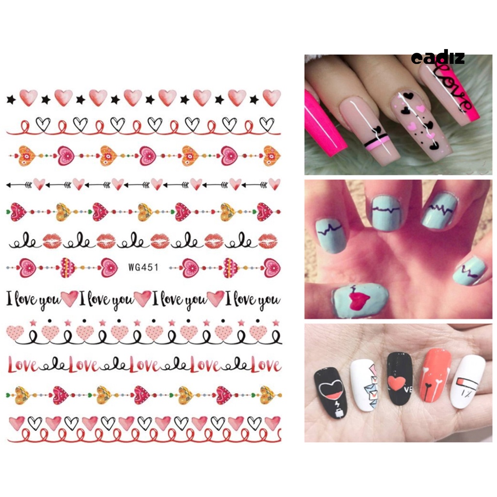 Miếng Dán Trang Trí Móng Tay Tự Dính Tháo Rời Được Nhiều Màu Sắc