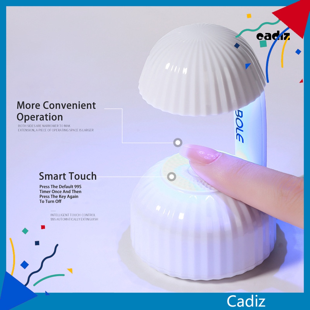 1 Bộ Máy Hong Khô Sơn Móng Tay 6 Đèn Hình Nấm Mini Chuyên Dụng Cho Salon