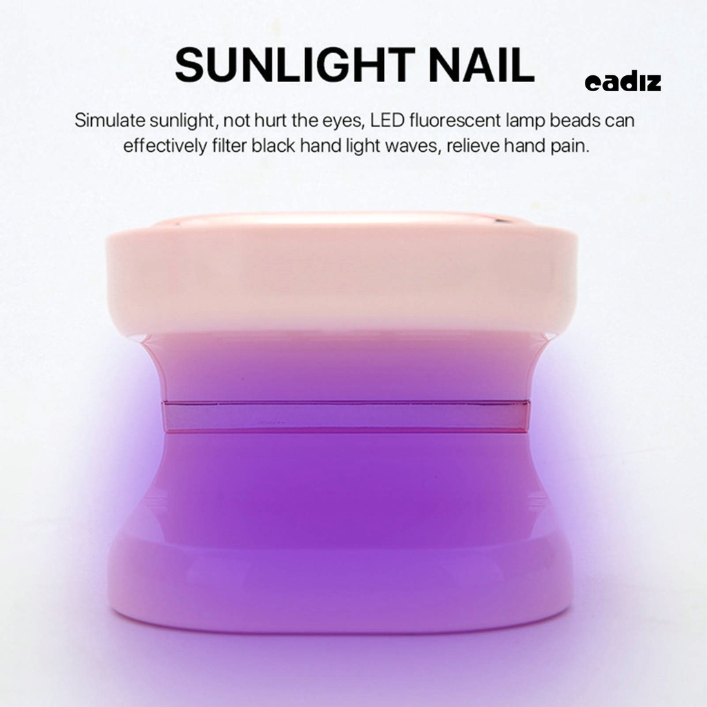 Máy Sấy Khô Móng Tay 6W 6 Bóng Đèn LED Công Suất Cao Nhanh Khô Không Chói Một Nút Sạc USB Tiện Dụng