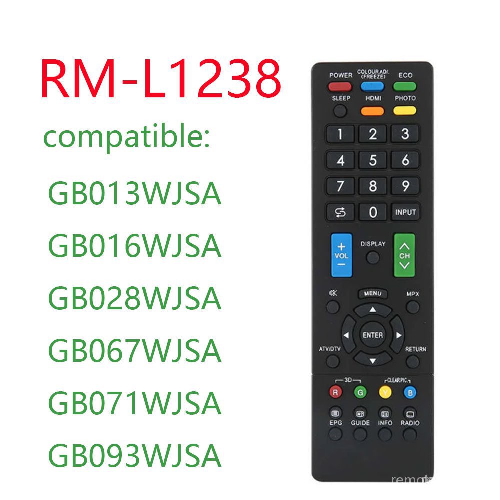 Điều Khiển Từ Xa sharp RM-L1238 Cho TV LED LCD RM-L1238 gb013wjsa gb016wjsa gb028wjsa gb067wjsa gb071wjsa gb093wjsa