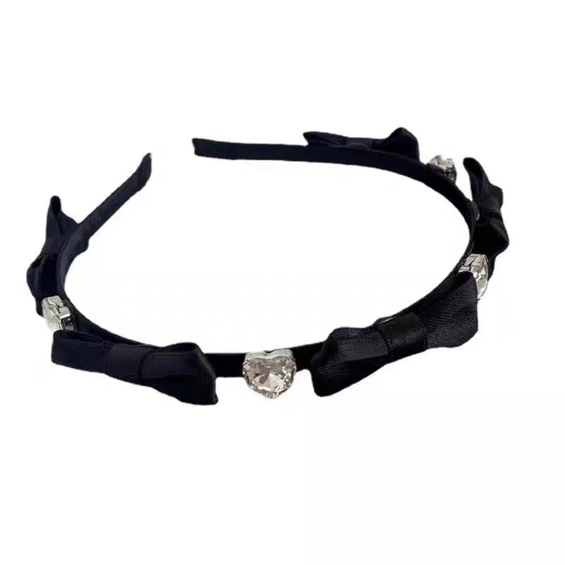 Băng Đô Cài Tóc Hình Nơ Trái Tim Phong Cách Pháp Thời Trang Cho Nữ