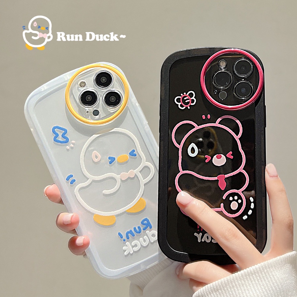 Ốp Điện Thoại TPU Silicon Hình Gấu Line Cho IPhone 11 Pro Max X Xr Xs 7 8 14 Plus Se 2020 12 Pro Max 13