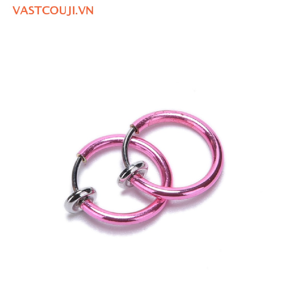 Bộ 2 Khuyên Xỏ Mũi / Môi / Tai / Cơ Thể Phong Cách Punk Cá Tính