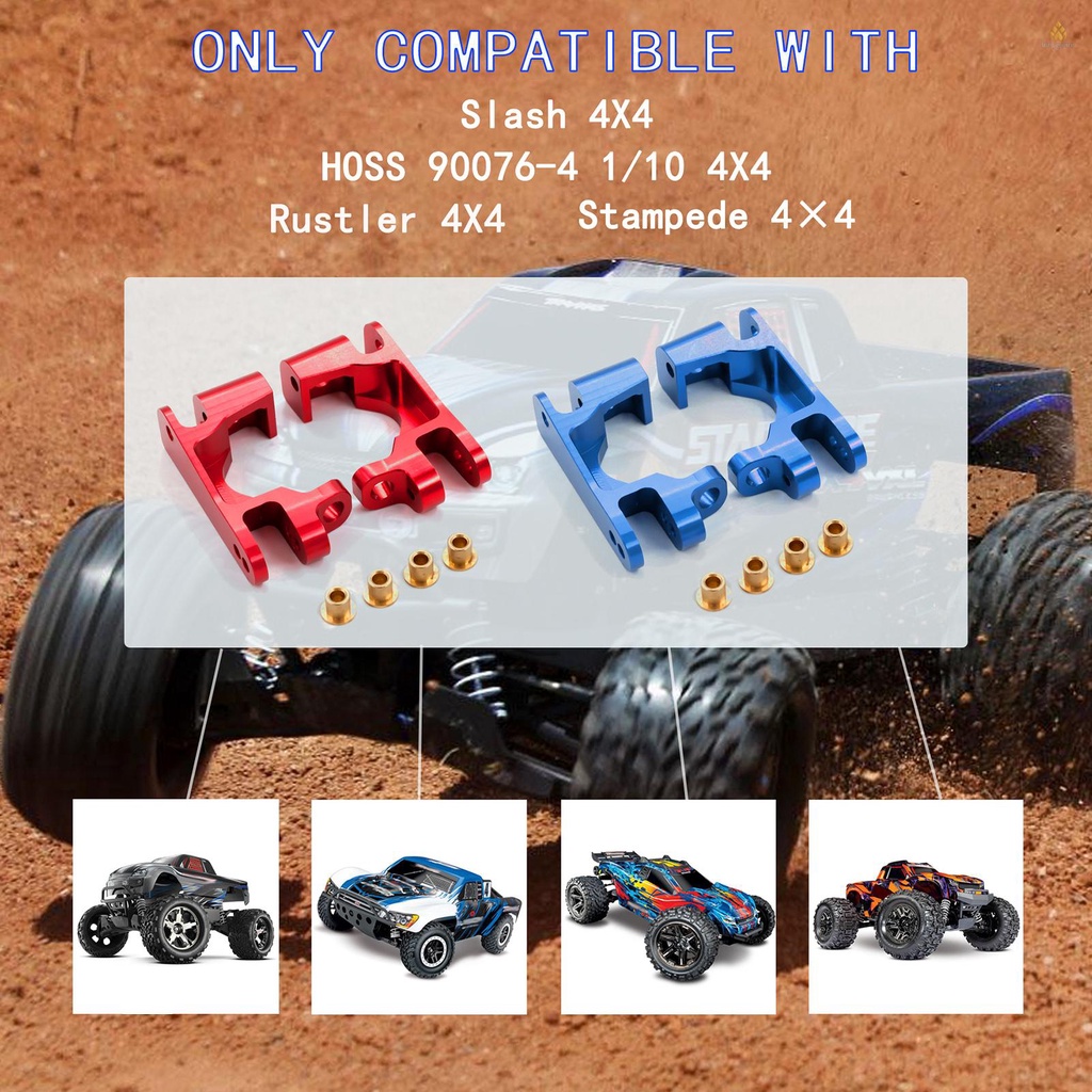 Set 2 Bánh Xe Thay Thế Chuyên Dụng Cho Xe Điều Khiển TRAXXAS Slash Stampede Telluride 4WD RC 6832